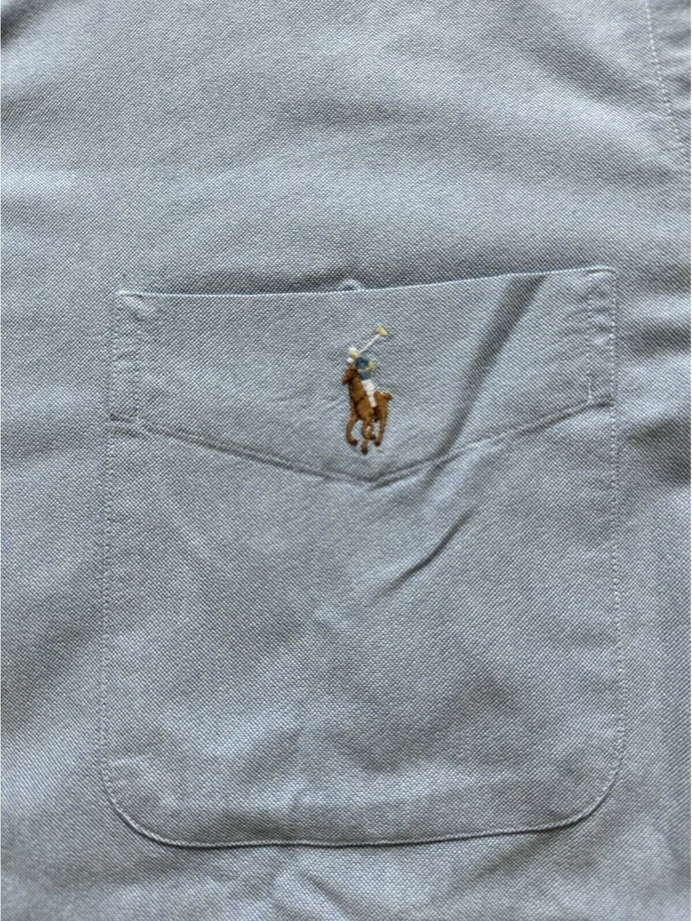 Polo Ralph Lauren Classic Fit Shirt L Short Sleeve Blue Pony Logo Casual